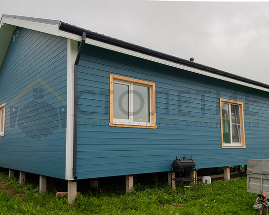 Фото 1 - каркасный зимний дом по проекту ДК-112 в дер. Малые Горки